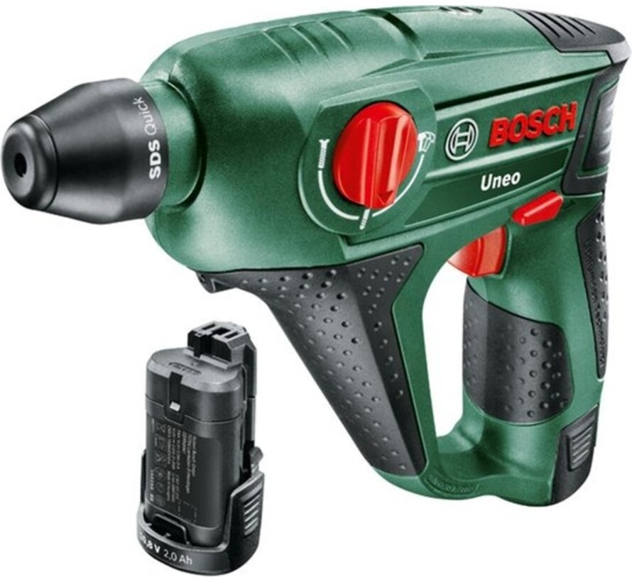 Bosch Uneo 12 LI-2 Accu boorhamer - Met 1 x 12 V accu en lader