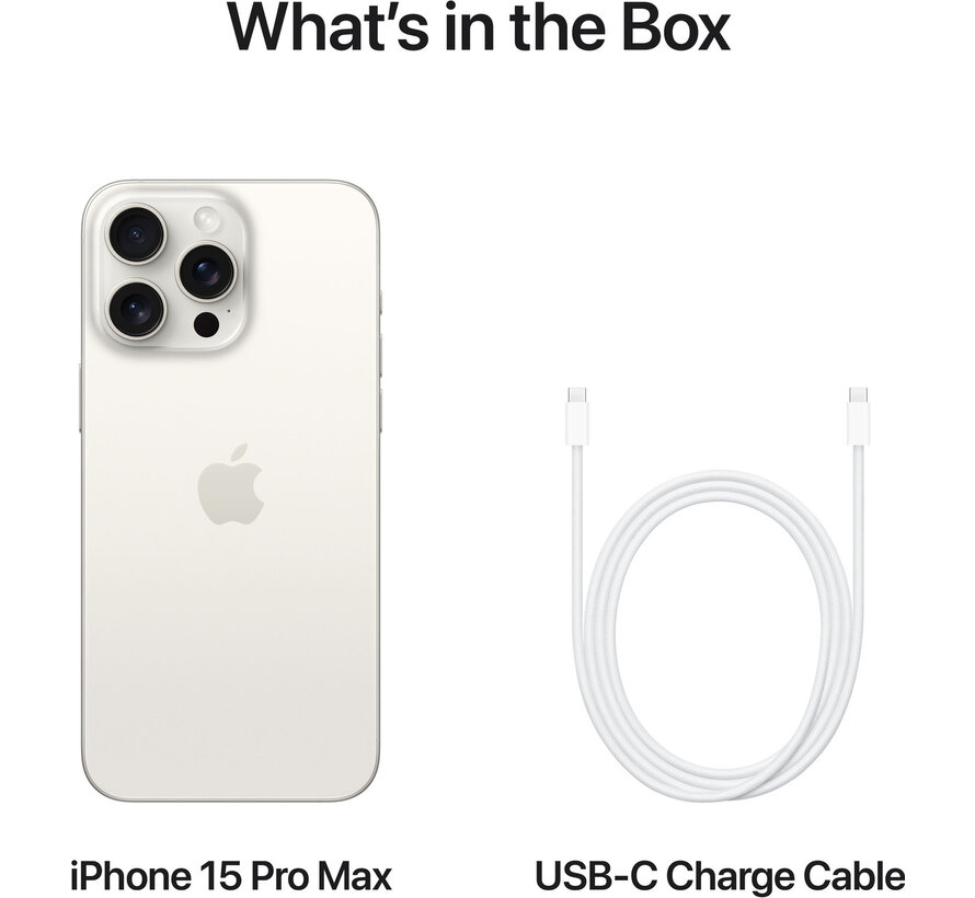 Apple iPhone 15 Pro Max 256GB White Titanium