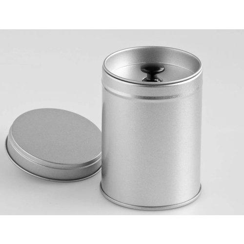 Theeblikje met aromadeksel 50 gram Theeblikje met aromadeksel 50 gram