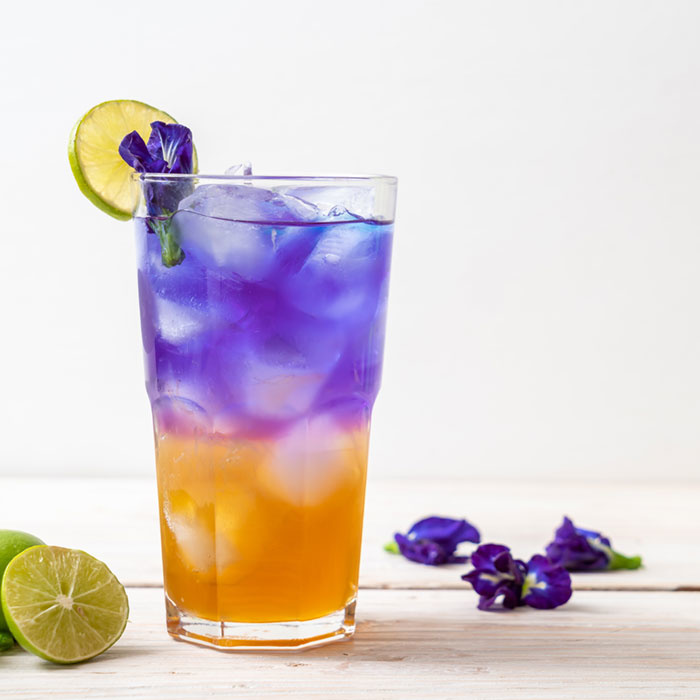 Butterfly pea cocktail