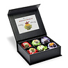 Theebloemen wit/zwart/groen in cadeaudoosjein cadeaudoosje Theebloemen wit/zwart/groen in cadeaudoosjein cadeaudoosje