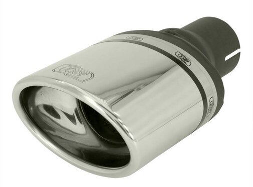 Autostyle Ulter Sport Uitlaatsierstuk (links) - Ovaal 120x80mm - Lengte 120mm - Montage ->50mm - RVS