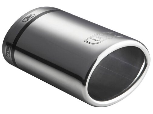 Autostyle Ulter Sport Uitlaatsierstuk - Ovaal 95x65mm - Lengte 120mm - Montage 40-55mm - RVS