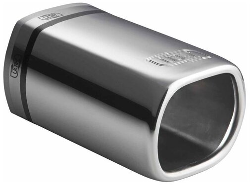 Autostyle Ulter Sport Uitlaatsierstuk - Rechthoek 80x65mm - Lengte 120mm - Montage 40-55mm - RVS