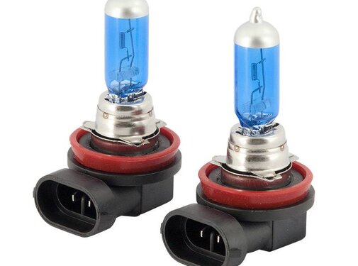 Autostyle SuperWhite Blauw H11 55W/12V/4800K Halogeen Lampen, set a 2 stuks (E4)