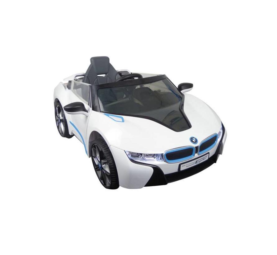 Accu-Auto BMW i8 Wit - 6V - incl. MP3 en afstandsbediening - vanaf 3 jaar