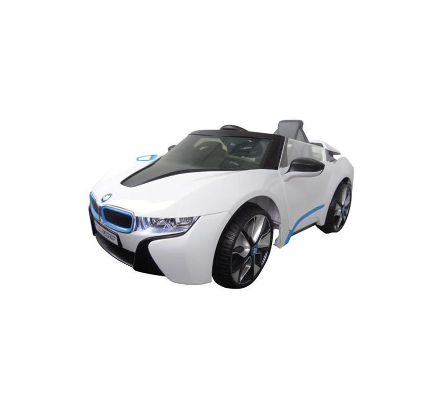 Accu-Auto BMW i8 Wit - 6V - incl. MP3 en afstandsbediening - vanaf 3 jaar