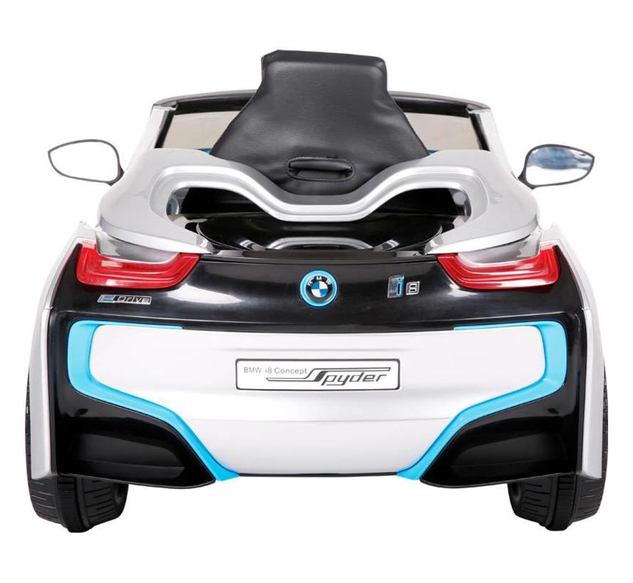 Accu-Auto passend voor BMW i8 Zilver - 12V - incl. MP3 en afstandsbediening - vanaf 3 jaar
