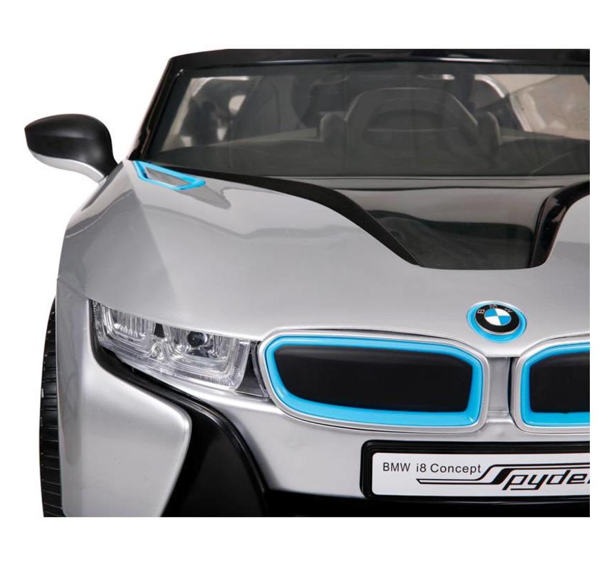 Accu-Auto passend voor BMW i8 Zilver - 12V - incl. MP3 en afstandsbediening - vanaf 3 jaar