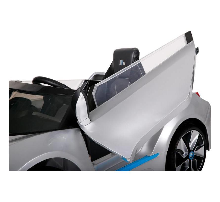 Accu-Auto passend voor BMW i8 Zilver - 12V - incl. MP3 en afstandsbediening - vanaf 3 jaar