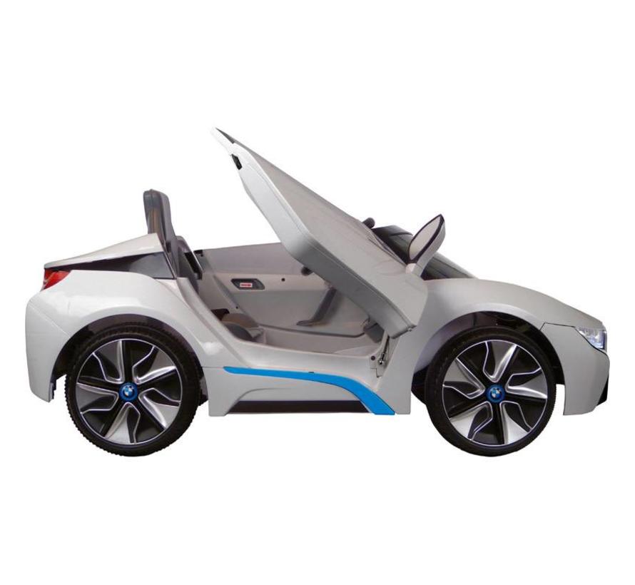 Accu-Auto BMW i8 Zilver - 12V - incl. MP3 en afstandsbediening - vanaf 3 jaar