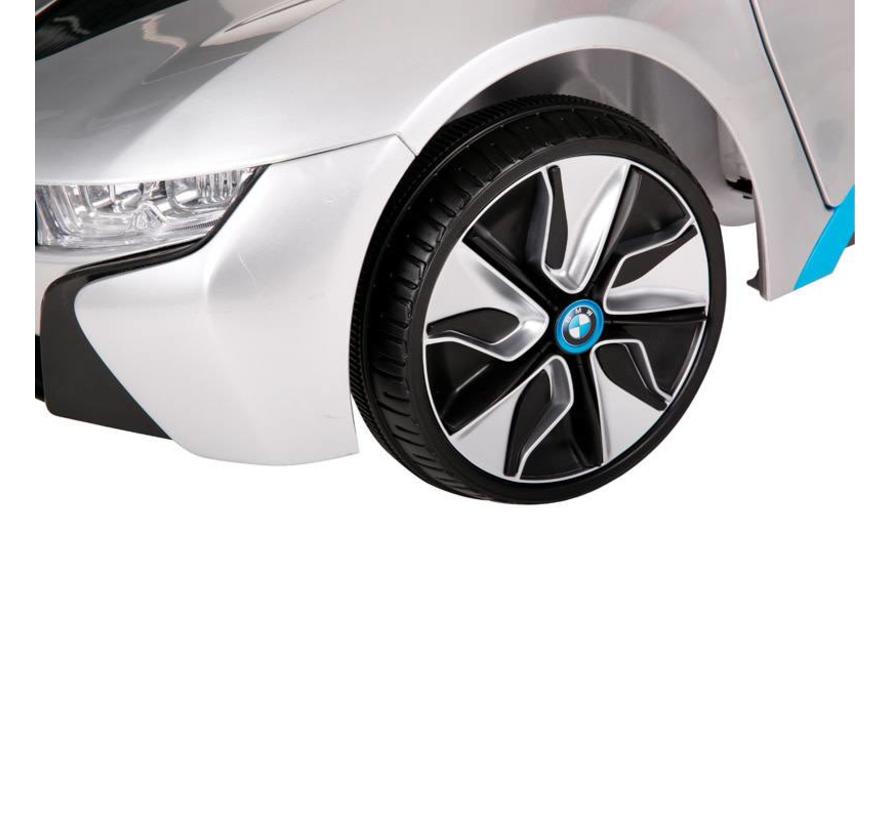 Accu-Auto passend voor BMW i8 Zilver - 12V - incl. MP3 en afstandsbediening - vanaf 3 jaar
