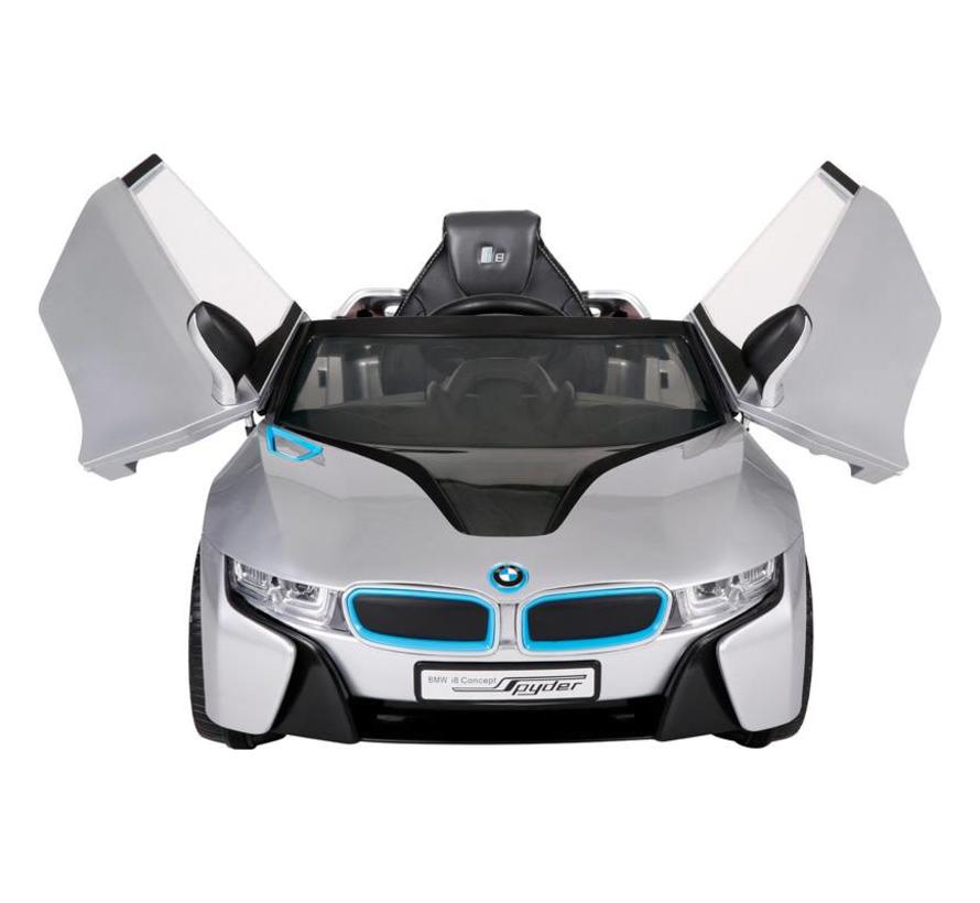 Accu-Auto passend voor BMW i8 Zilver - 12V - incl. MP3 en afstandsbediening - vanaf 3 jaar