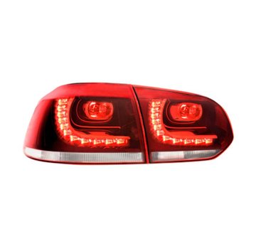 Autostyle Set R-Look LED Achterlichten Volkswagen Golf VI 2008-2012 excl. Variant - Rood/Helder