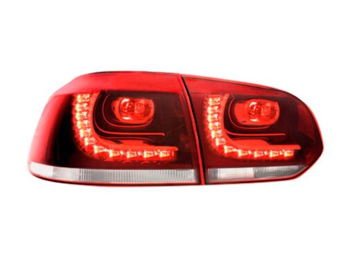 Autostyle Set R-Look LED Achterlichten Volkswagen Golf VI 2008-2012 excl. Variant - Rood/Helder