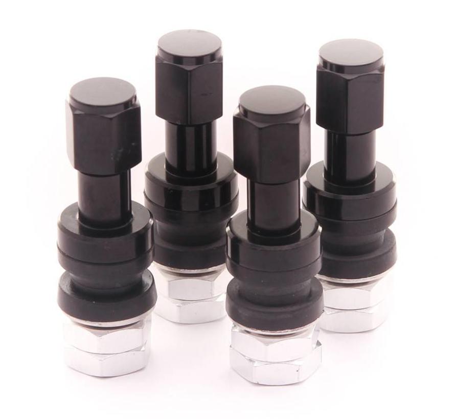 Set aluminium ventielen JR v2 - ZWART