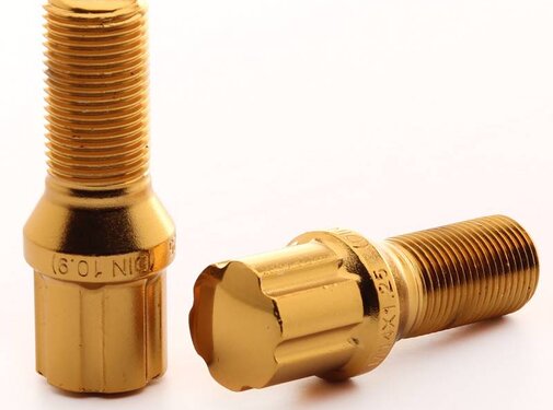 JR wheels Japan Racing JB1 wielbouten M12x1,25 conisch GOUD