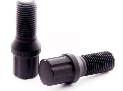 JR wheels Japan Racing JB1 wielbouten M12x1,5 conisch ZWART