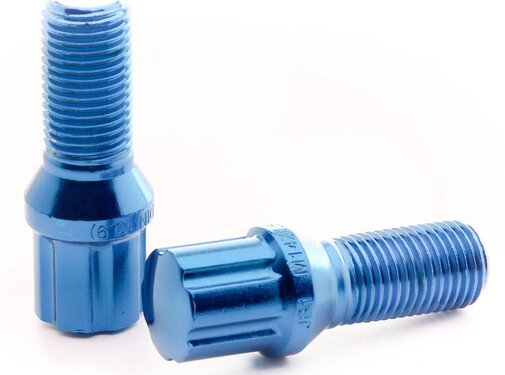 JR wheels Japan Racing JB1 wielbouten M12x1,5 conisch BLAUW