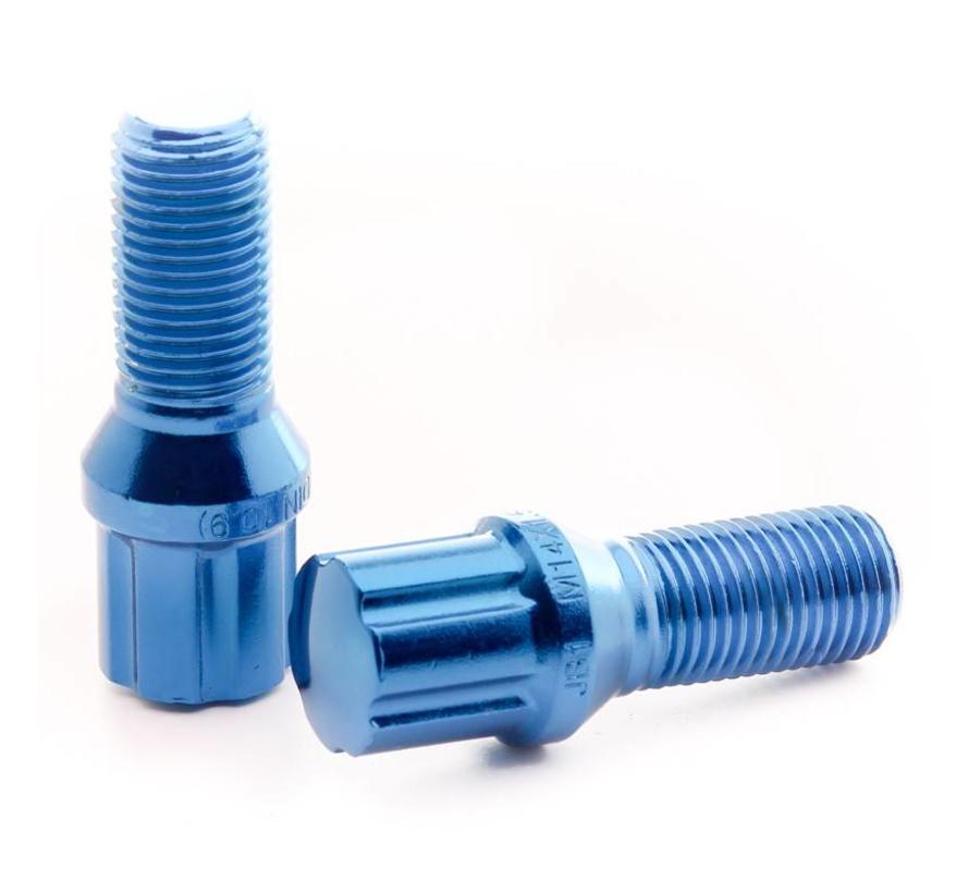 Japan Racing JB1 wielbouten M12x1,5 conisch BLAUW