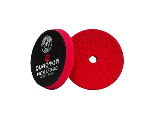 Chemical Guys HEX-LOGIC QUANTUM ULTRA LIGHT FINISHING PAD, RED (5.5 INCH)