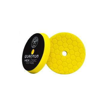 Chemical Guys HEX-LOGIC QUANTUM HEAVY CUTTING PAD, YELLOW (5.5 INCH)