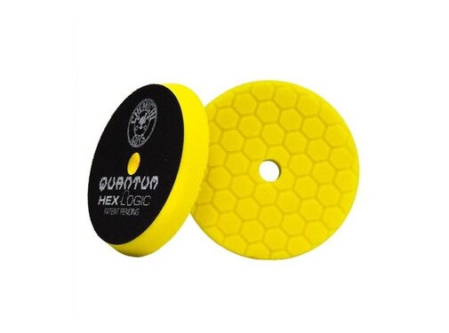 Chemical Guys HEX-LOGIC QUANTUM HEAVY CUTTING PAD, YELLOW (5.5 INCH)