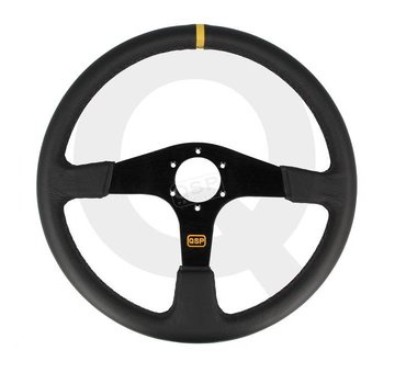 QSP products QSP Sportstuur leder 380mm, vlak