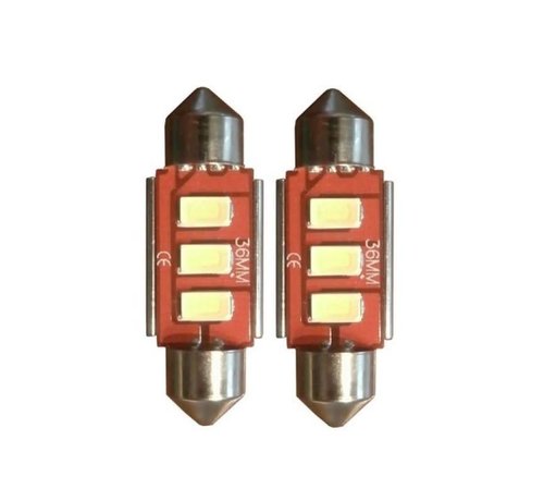 Xenonlamp C5W 36mm 3HP LED Canbus 2.0 kentekenverlichting - wit