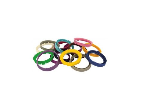 Autostyle Set TPI Centreerringen - 76.1-56.1mm - Ruby Rood
