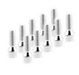 Wielbout M12x1,75x45 Conisch 60graden silver (10 stuks)