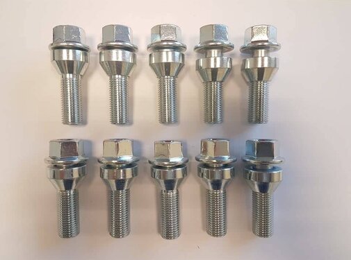 ST suspensions Wielbout M14x1,5x58 loose Conisch 60graden silver (10 stuks)