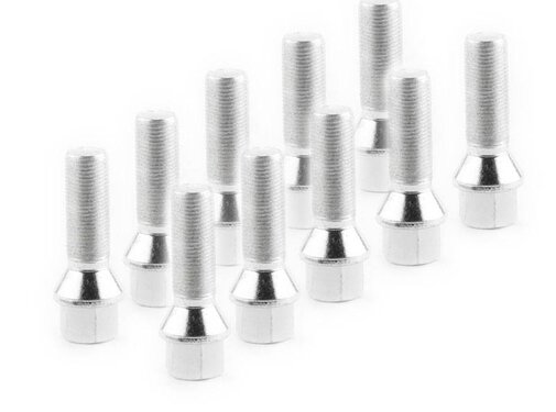 ST suspensions Wielbout M12x1,25x55mm Conisch 60graden silver (10 stuks)