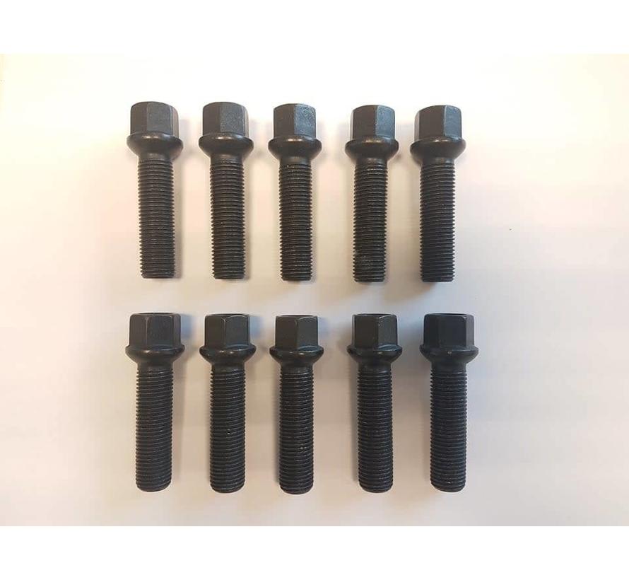 Wielbout M14x1,5x47 Bolconisch R13 black (10 stuks)