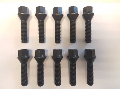 ST suspensions Wielbout M12x1,5x43mm Conisch 60graden black (10 stuks)