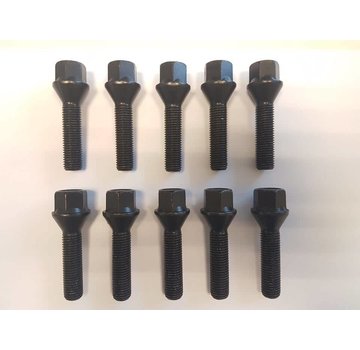 ST suspensions Wielbout M14x1,25x27 Conisch 60graden black (10 stuks)