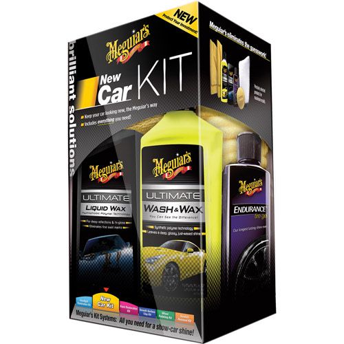 Meguiars New Car Kit (Ultimate Wash&Wax/Ultimate Wax/Endurance High Gloss/Accessoires) Online