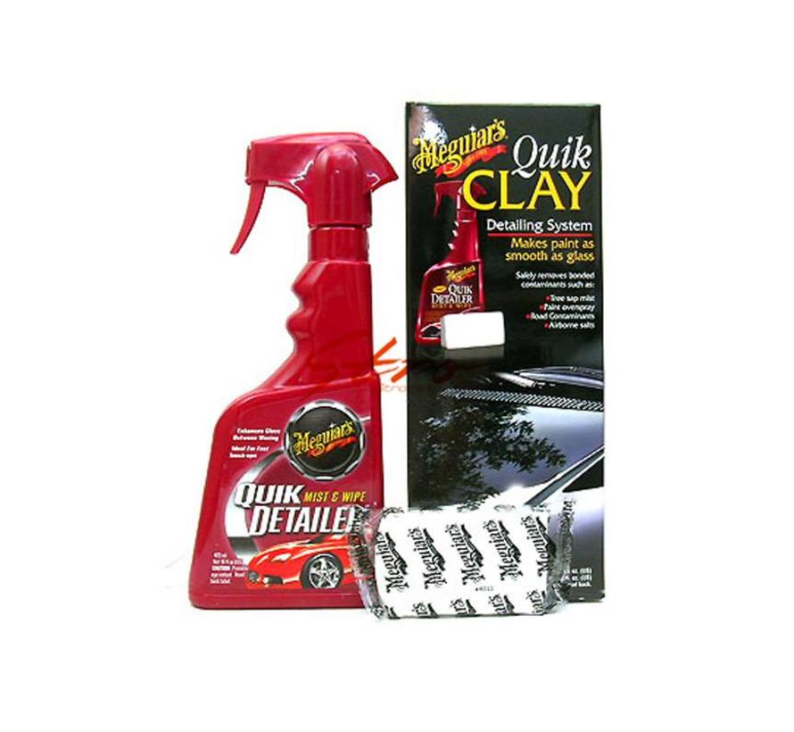 Meguiars Quik Clay Starter Kit (50g Klei/473ml Quik Detailer)