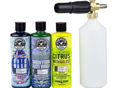 Chemical Guys CHEMICAL GUYS FOAM LANCE V2 CANNON KIT PLUS 3 SOAPS 4 ITEMS