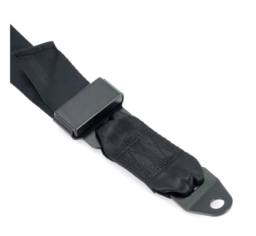 Racing Sportgordel 3-Punts Zwart + E-keur (2-inch)