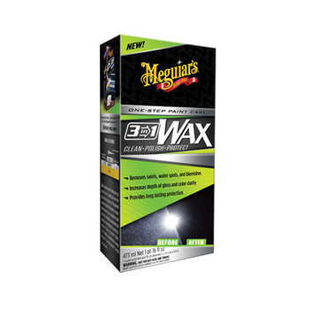 Meguiars Meguiars 3-in-1 Wax 473ml + Foam Pad