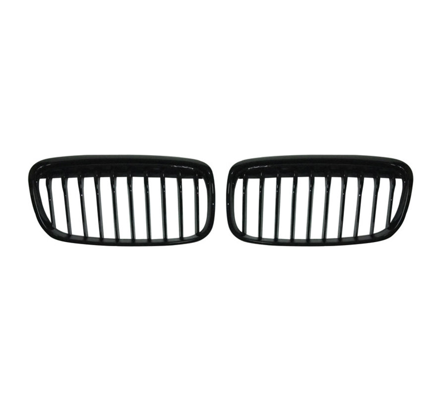 Glanzend zwarte Grills passend voor BMW 2-Serie F45 Active Tourer 2014-2016