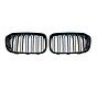 Glanzend zwarte Grills passend voor BMW 1-Serie F20/F21 LCI 2015- 'M-Style