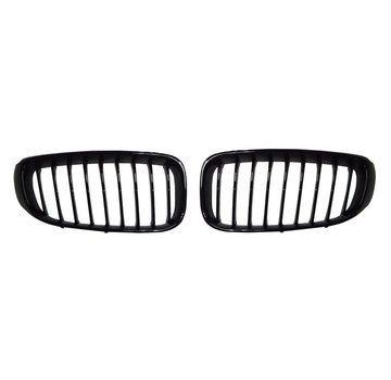 Autostyle Glanzend zwarte Grills passend voor BMW 3-Serie GT F34 2013-2016