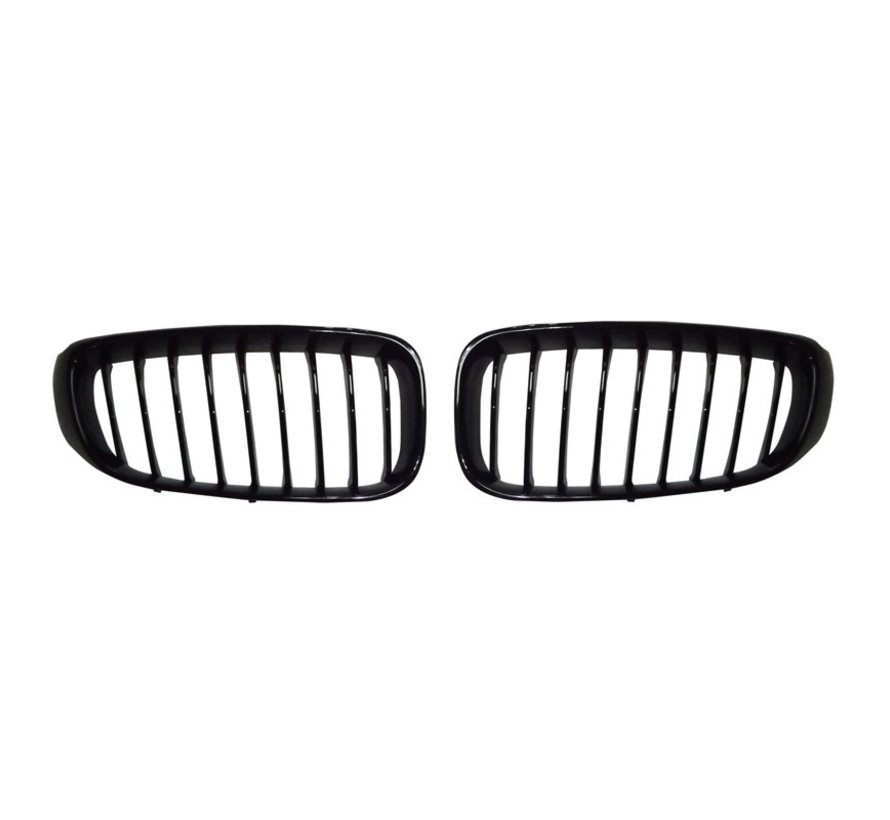 Glanzend zwarte Grills passend voor BMW 3-Serie GT F34 2013-2016