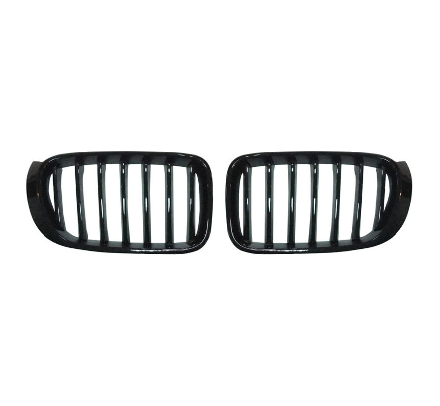 Glanzend zwarte Grills BMW X3 F25 LCI & X4 F26 2014-2016