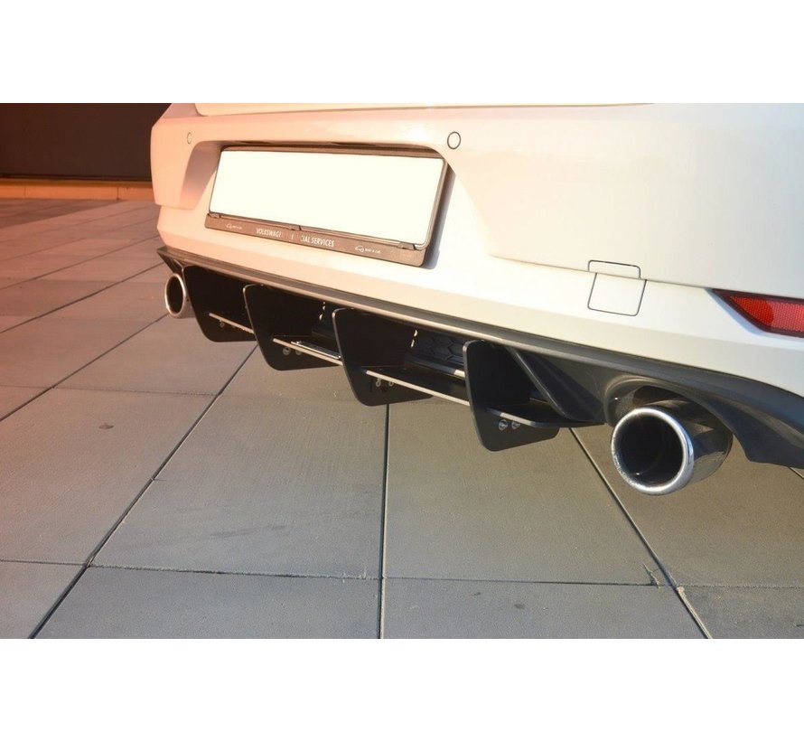 Maxton Design REAR DIFFUSER VW GOLF 7 GTI FACELIFT