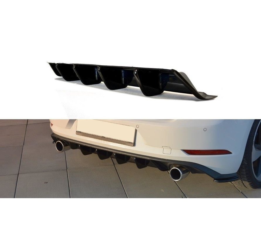 Maxton Design REAR DIFFUSER VW GOLF 7 GTI FACELIFT