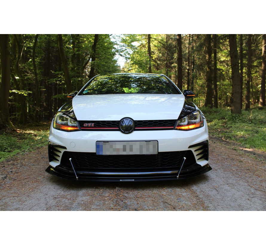 Maxton Design FRONT RACING SPLITTER VW GOLF 7 GTI CLUBSPORT