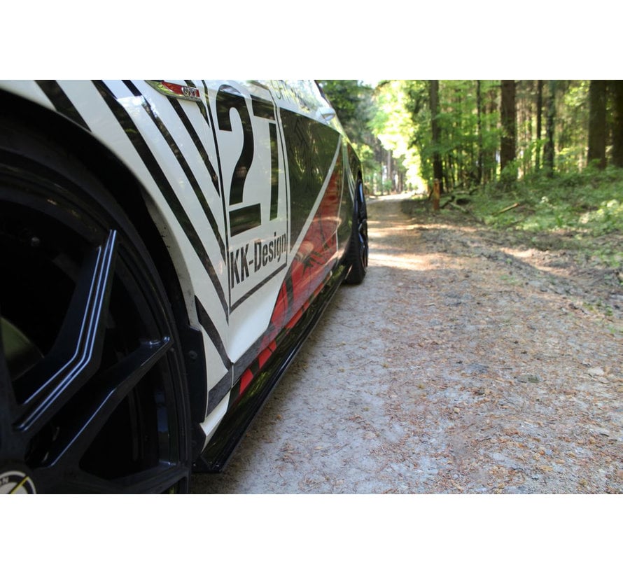 Maxton Design RACING SIDE SKIRTS DIFFUSERS VW GOLF 7 GTI CLUBSPORT